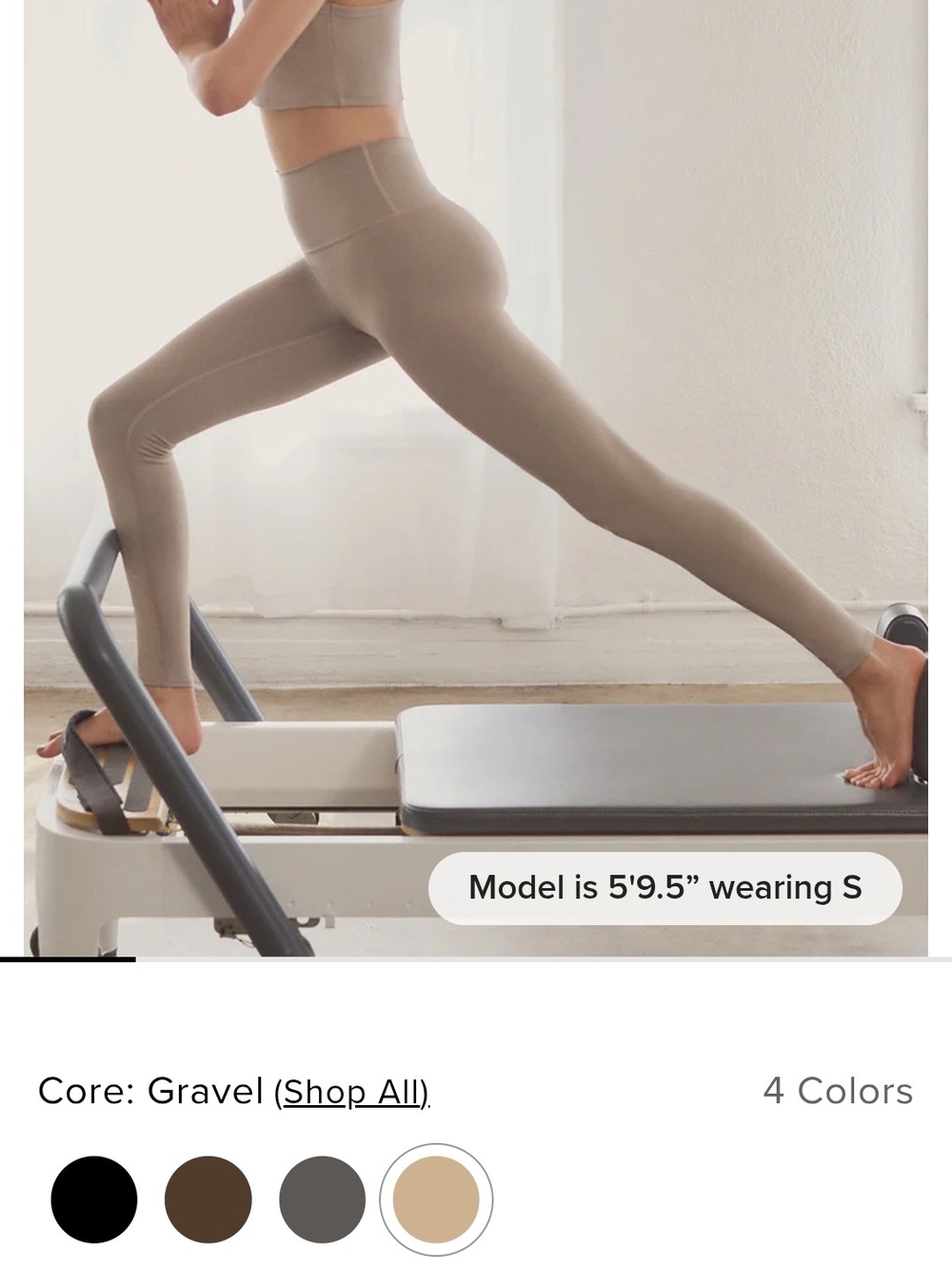 Seamless High-Waist Leggings in Gravel Taupe